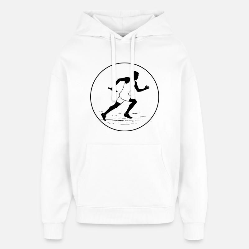 Relais Rush - Sweat à capuche unisexe Stanley/Stella Oversized - blanc