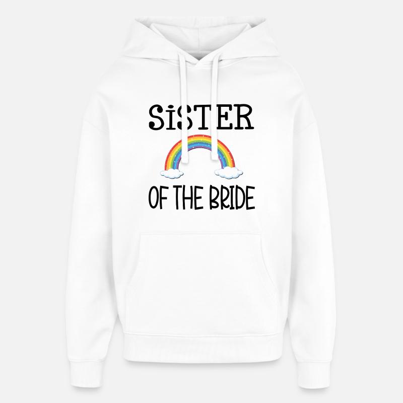 REGENBOGENSCHWESTER DER BRAUT - Oversized Unisex Hoodie von Stanley/Stella - Weiß