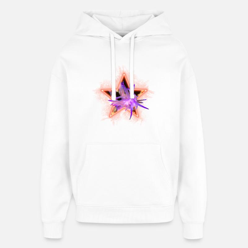 Flabellina à Stern - Sweat à capuche unisexe Stanley/Stella Oversized - blanc