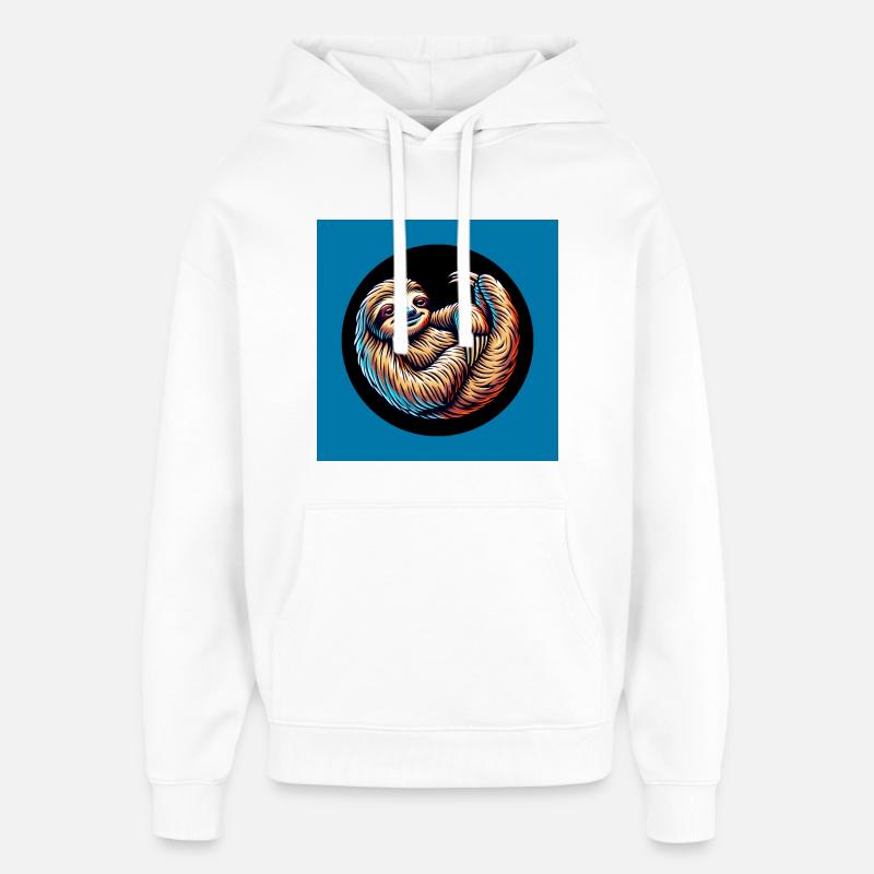 Cool bleiben immer mit der Ruhe - Oversized Unisex Hoodie von Stanley/Stella - Weiß