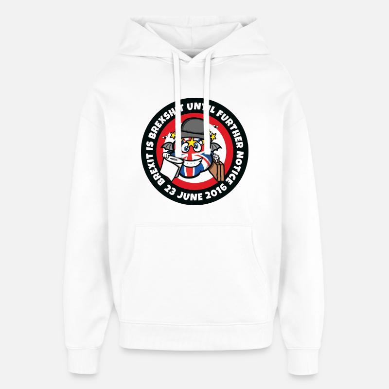 Pas de Brexit ! - Sweat à capuche unisexe Stanley/Stella Oversized - blanc