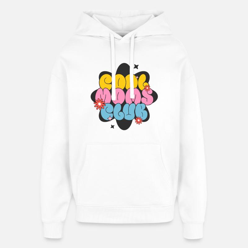 Club des mamans cool - Sweat à capuche unisexe Stanley/Stella Oversized - blanc