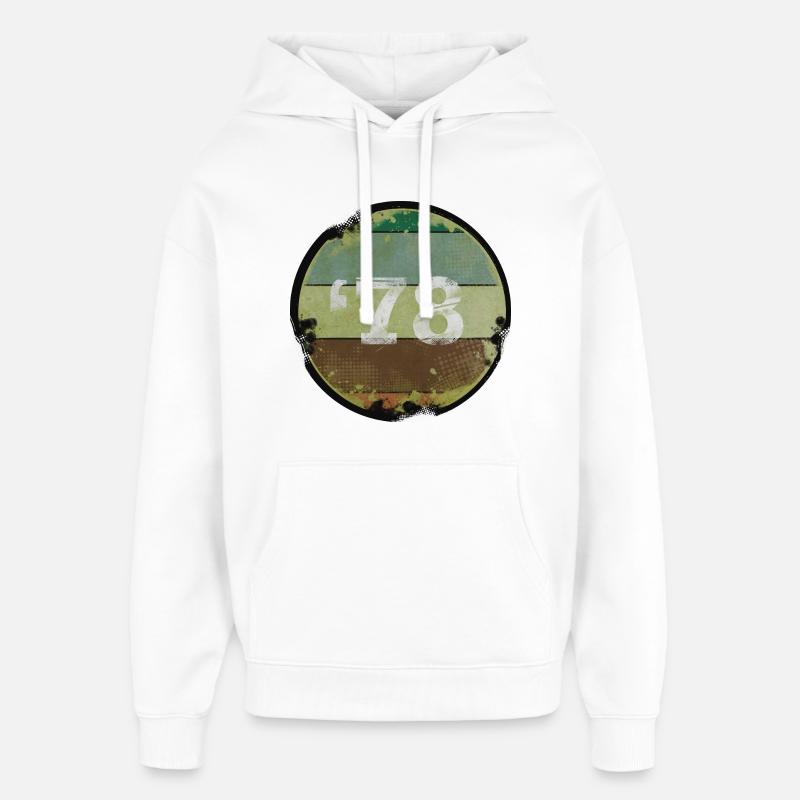 Millésime 1978 Année de naissance - Sweat à capuche unisexe Stanley/Stella Oversized - blanc