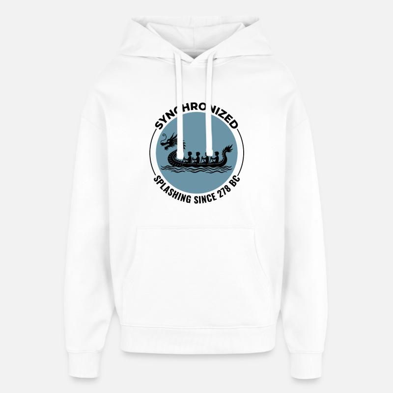 Equipe de Course de Bateaux-Dragon - Sweat à capuche unisexe Stanley/Stella Oversized - blanc