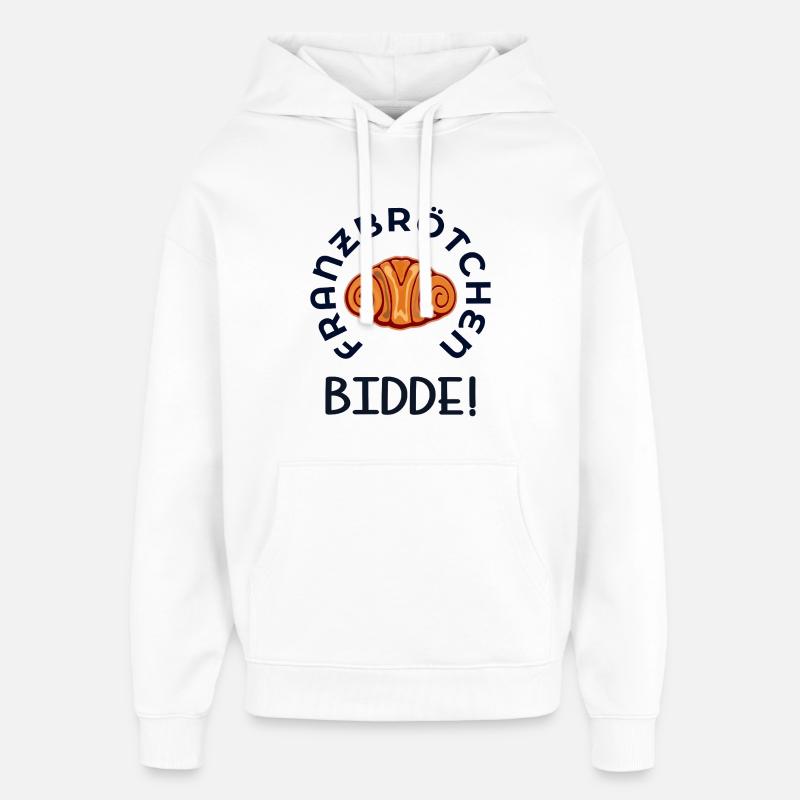 FRANZBRÖTCHEN S’IL VOUS PLAÎT HAMBOURG - Sweat à capuche unisexe Stanley/Stella Oversized - blanc