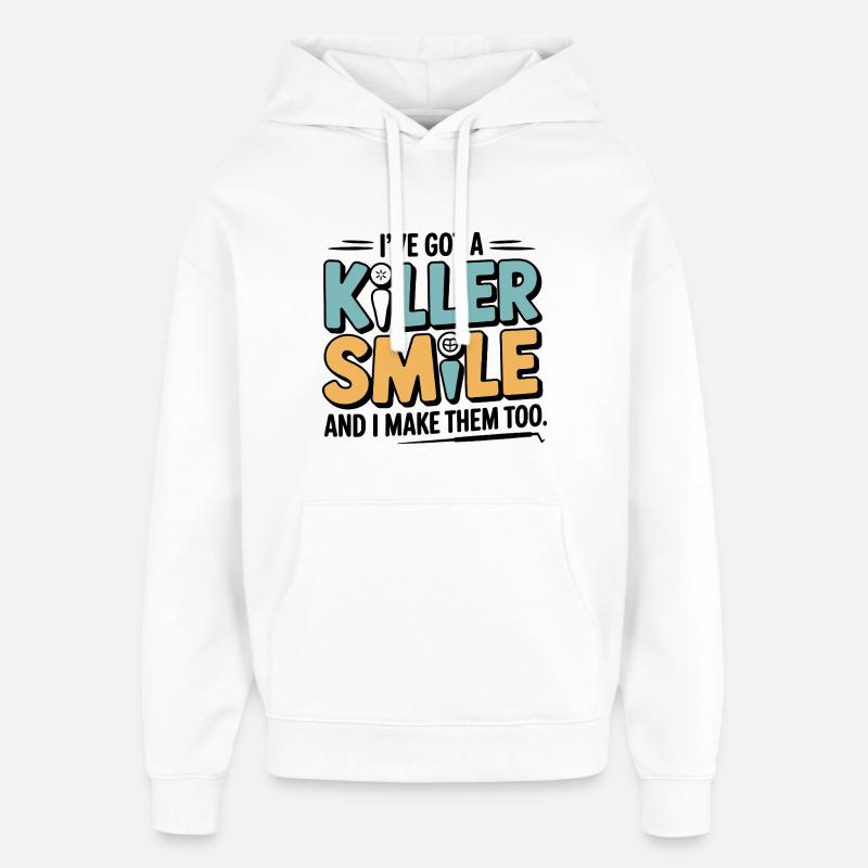 Outil d'occlusion pour technicien dentaire - Sweat à capuche unisexe Stanley/Stella Oversized - blanc