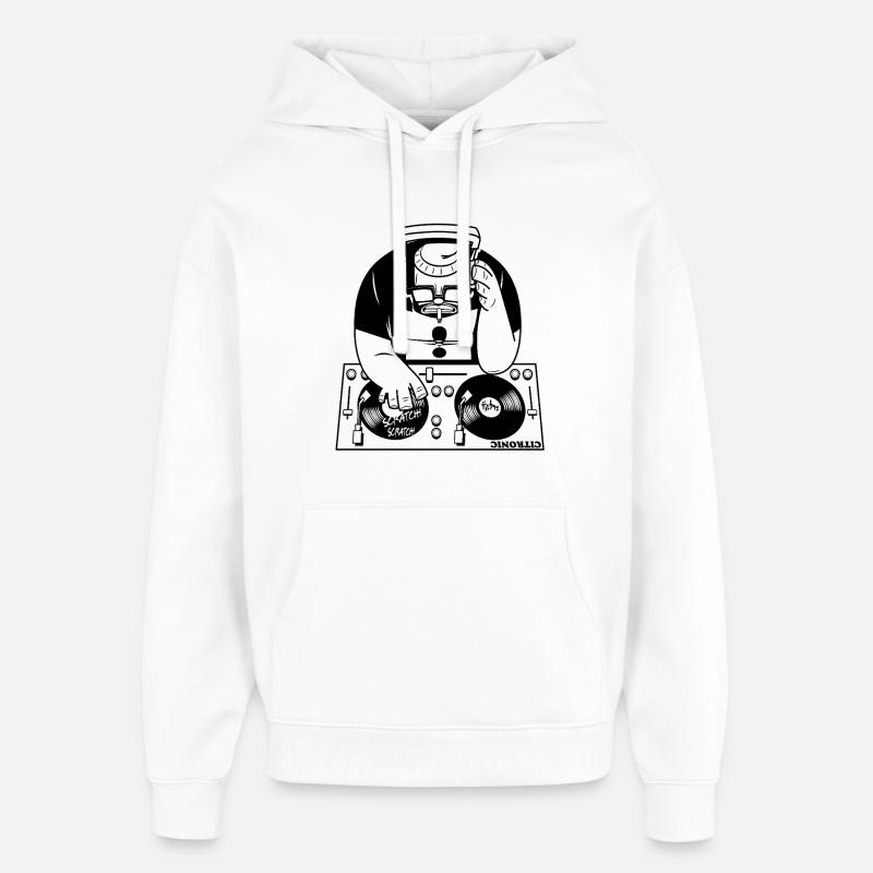 DJ - Sweat à capuche unisexe Stanley/Stella Oversized - blanc