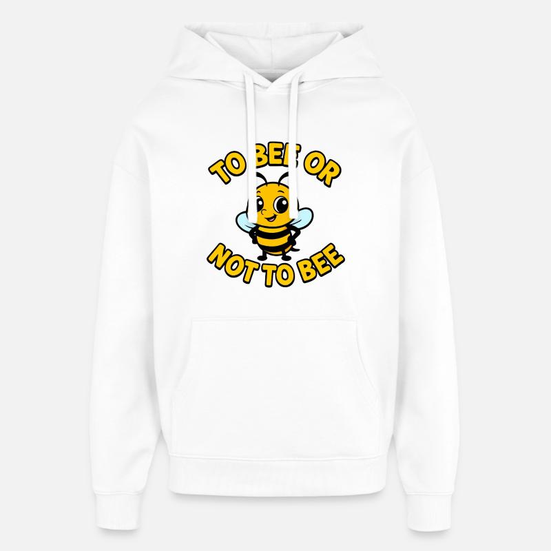 Biene oder nicht Biene - Oversized Unisex Hoodie von Stanley/Stella - Weiß