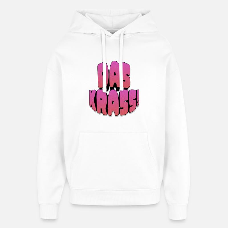 C’est génial! - Sweat à capuche unisexe Stanley/Stella Oversized - blanc