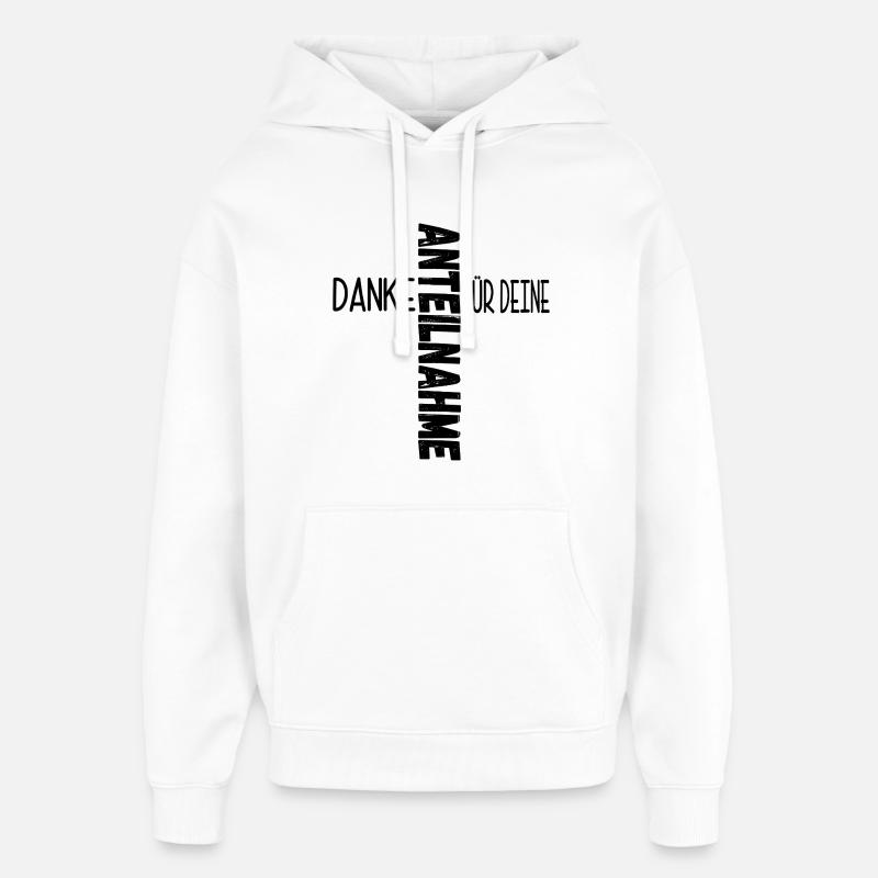 Foi chrétienne - Deuil de sympathie - Sweat à capuche unisexe Stanley/Stella Oversized - blanc