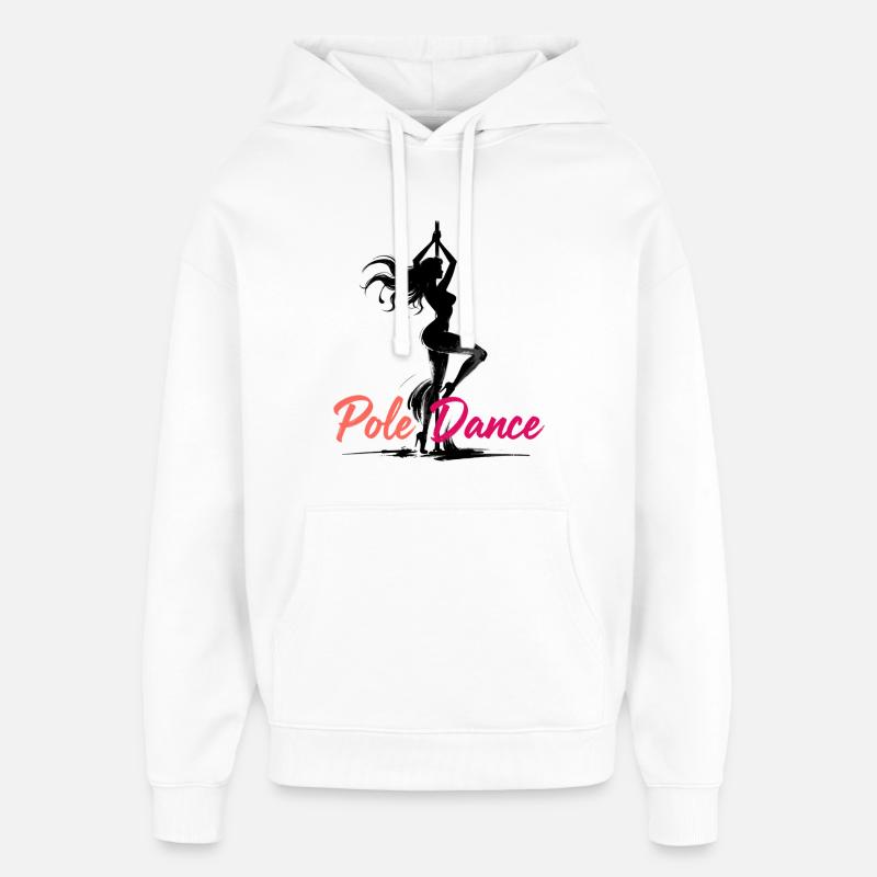Pole Dance Pole Dancer Aesthetic Gift - Oversized Unisex Hoodie by Stanley/Stella - white