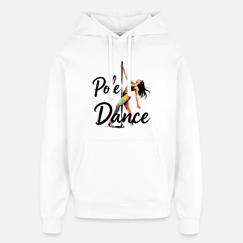 Pole Dance Pole Dancer Aesthetic Gift - Oversized Unisex Hoodie by Stanley/Stella - white