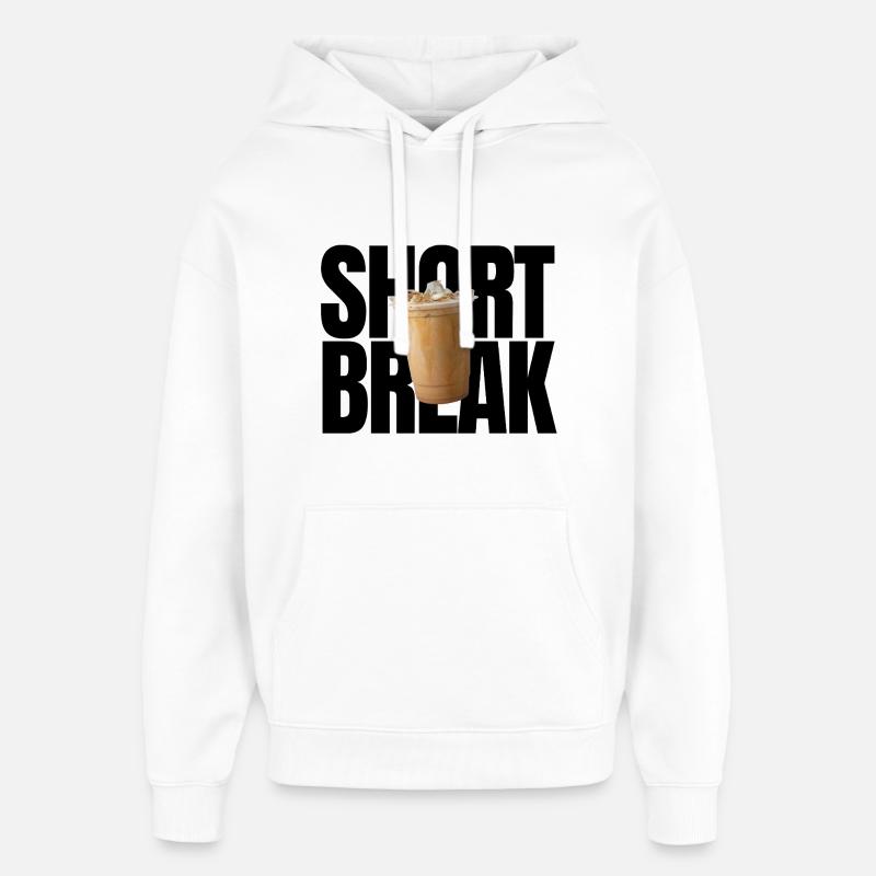 Short Break - Oversized Unisex Hoodie by Stanley/Stella - white
