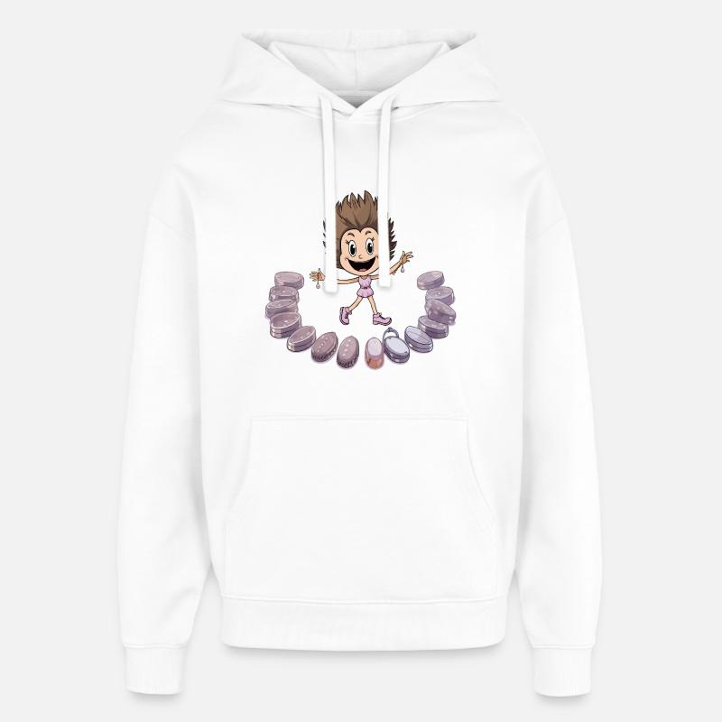 Danseuse Macaron - Sweat à capuche unisexe Stanley/Stella Oversized - blanc