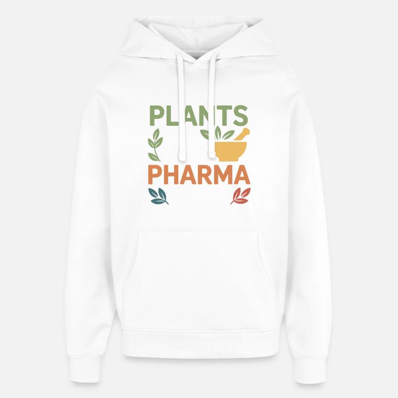 Certifierad klinisk botanisk specialistklädsel - Stanley/Stella Oversized Huvtröja Unisex - vit