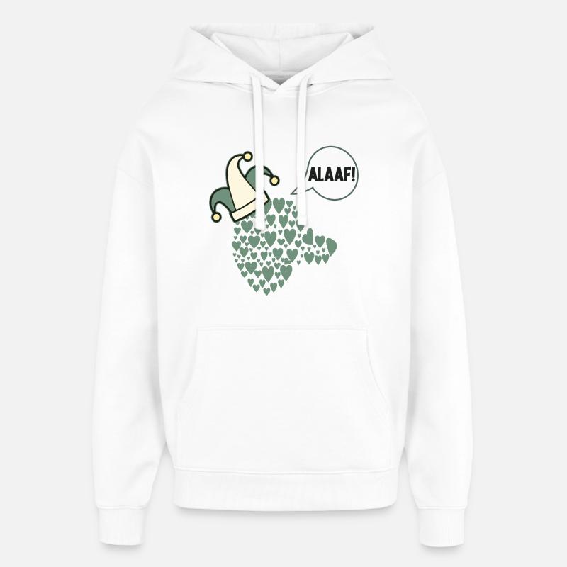 Le Prince des Chiens du Carnaval - Sweat à capuche unisexe Stanley/Stella Oversized - blanc