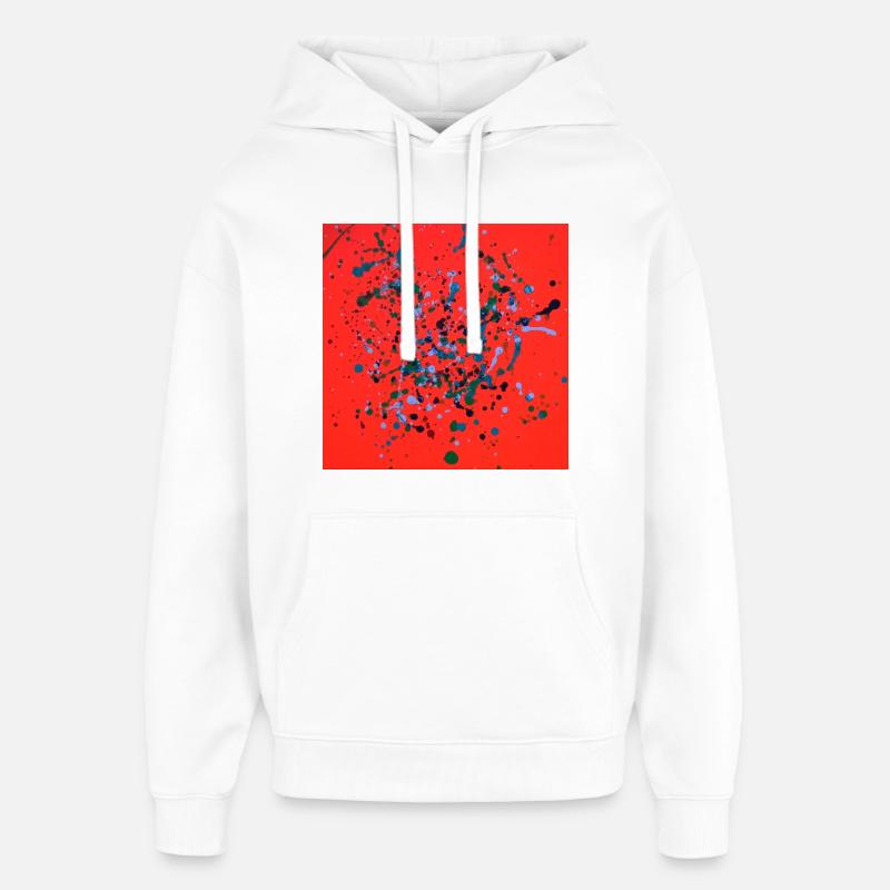 orange_mel - Oversized Unisex Hoodie von Stanley/Stella - Weiß