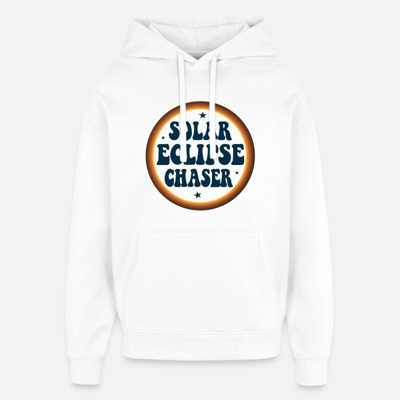 Solar eclipse chaser - Oversized Unisex Hoodie by Stanley/Stella - white