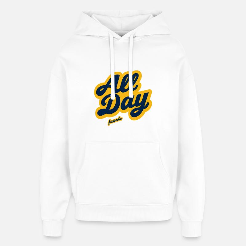 All Day Fresh - Oversized Unisex Hoodie von Stanley/Stella - Weiß