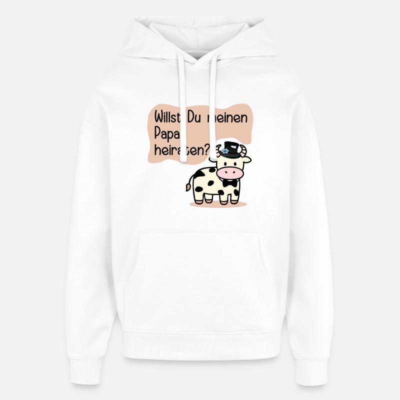 Épouser mon père - Demande en mariage - Sweat à capuche unisexe Stanley/Stella Oversized - blanc