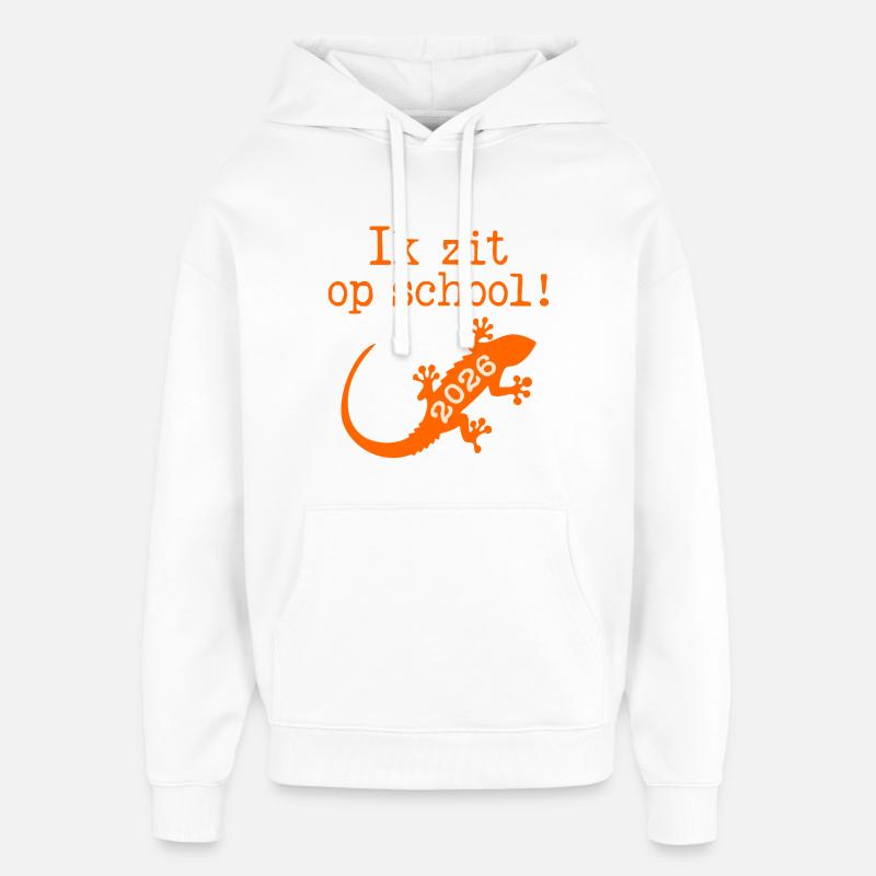 Ich bin in der Schule - Oversized Unisex Hoodie von Stanley/Stella - Weiß