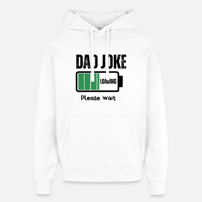 blague de papa - Sweat à capuche unisexe Stanley/Stella Oversized - blanc