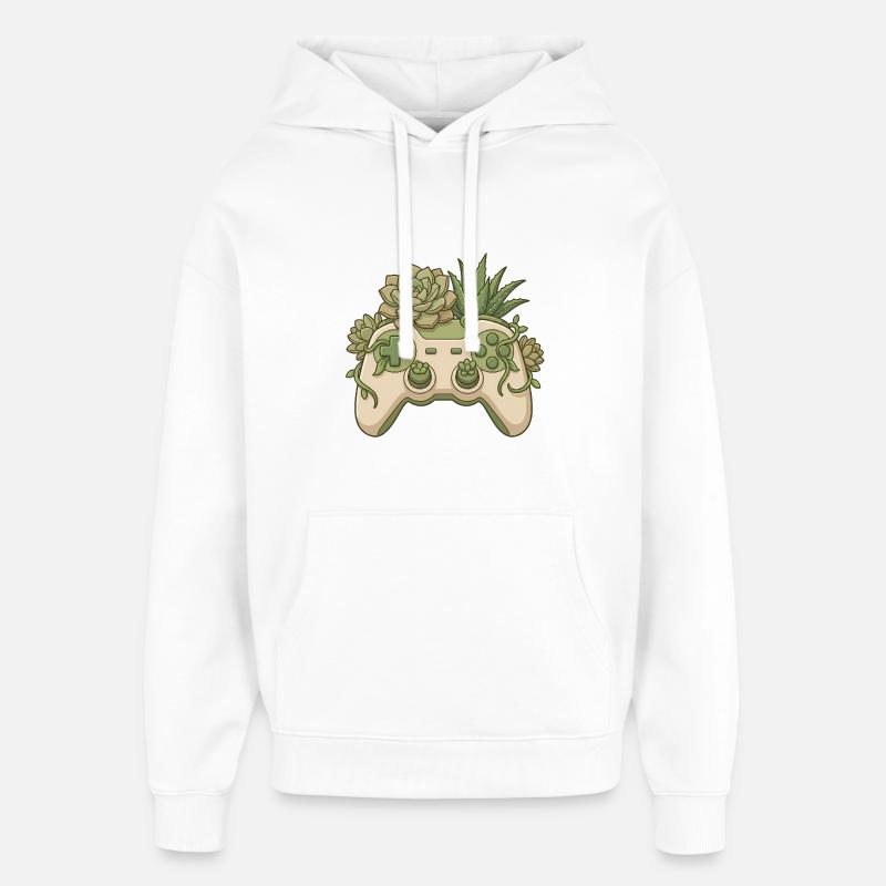 Manette Succulent - Collant de jeu mignon - Sweat à capuche unisexe Stanley/Stella Oversized - blanc