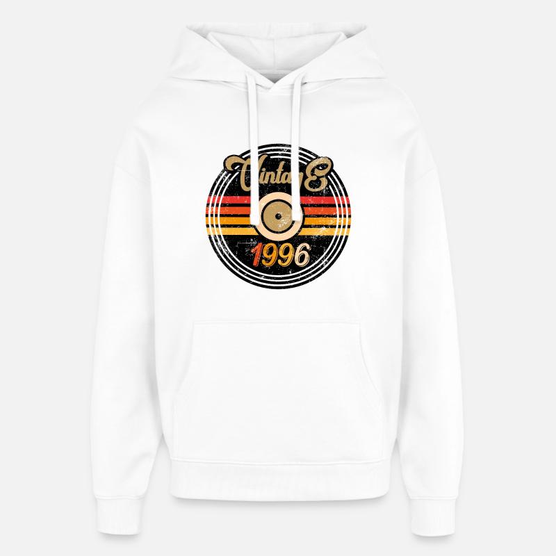 Millésime 1996 - Sweat à capuche unisexe Stanley/Stella Oversized - blanc