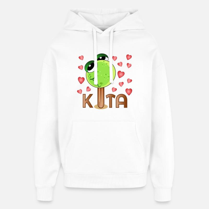 Crèche Grenouille Glacée - Sweat à capuche unisexe Stanley/Stella Oversized - blanc