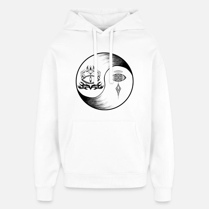 Finde die Ruhe in dir - Oversized Unisex Hoodie von Stanley/Stella - Weiß
