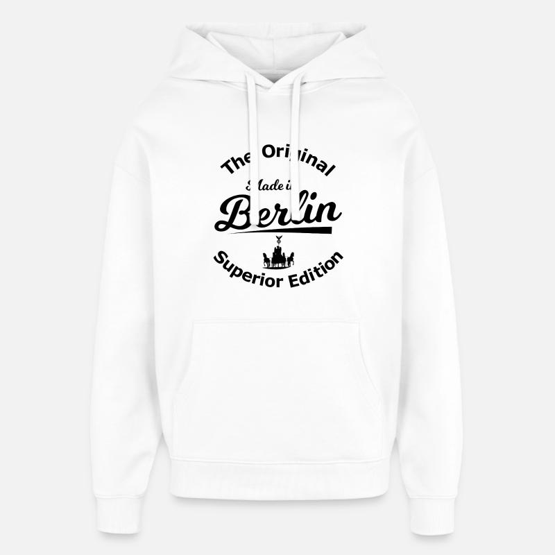 Zuhause in Berlin - Oversized Unisex Hoodie von Stanley/Stella - Weiß