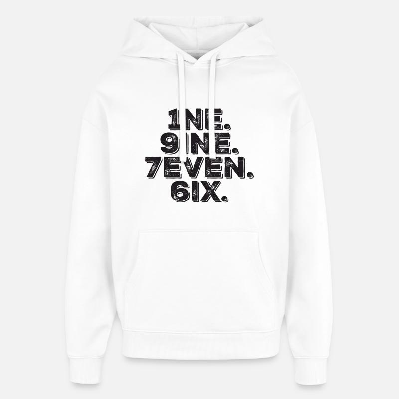 Millésime 1976 - Sweat à capuche unisexe Stanley/Stella Oversized - blanc