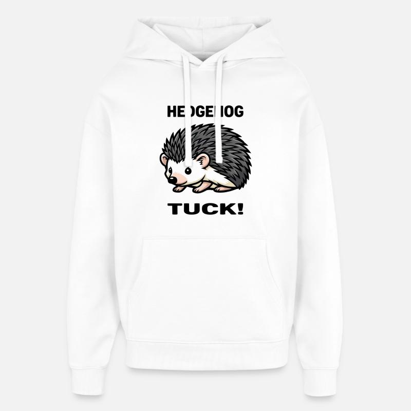Igel-Igel-Igel-Dornengarten - Oversized Unisex Hoodie von Stanley/Stella - Weiß