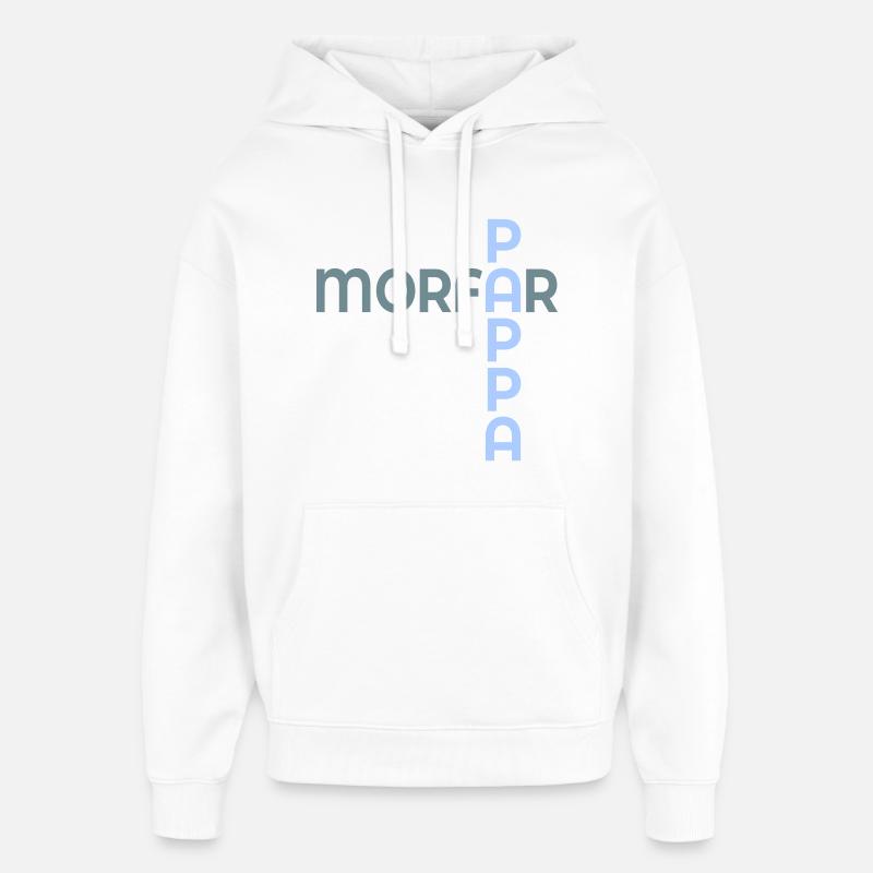 Papa du bébé Grand-père - Sweat à capuche unisexe Stanley/Stella Oversized - blanc