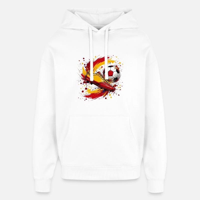 Équipe de football espagnole - Sweat à capuche unisexe Stanley/Stella Oversized - blanc