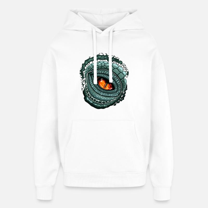 Primal Eye Predator - Oversized Unisex Hoodie by Stanley/Stella - white