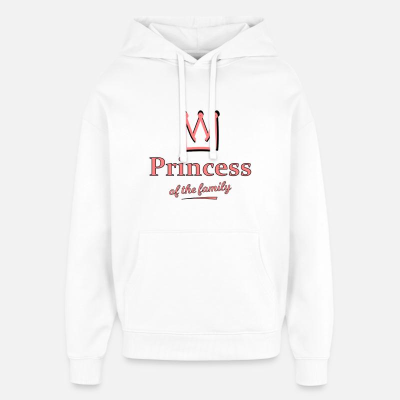 Princesse de la famille - Sweat à capuche unisexe Stanley/Stella Oversized - blanc