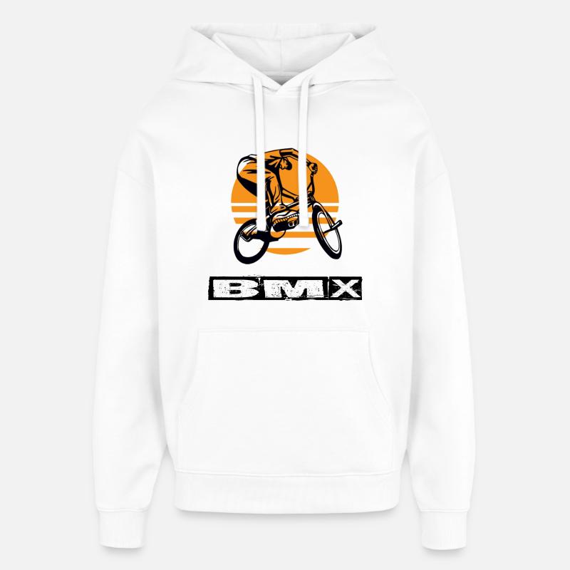 BMX - Sweat à capuche unisexe Stanley/Stella Oversized - blanc