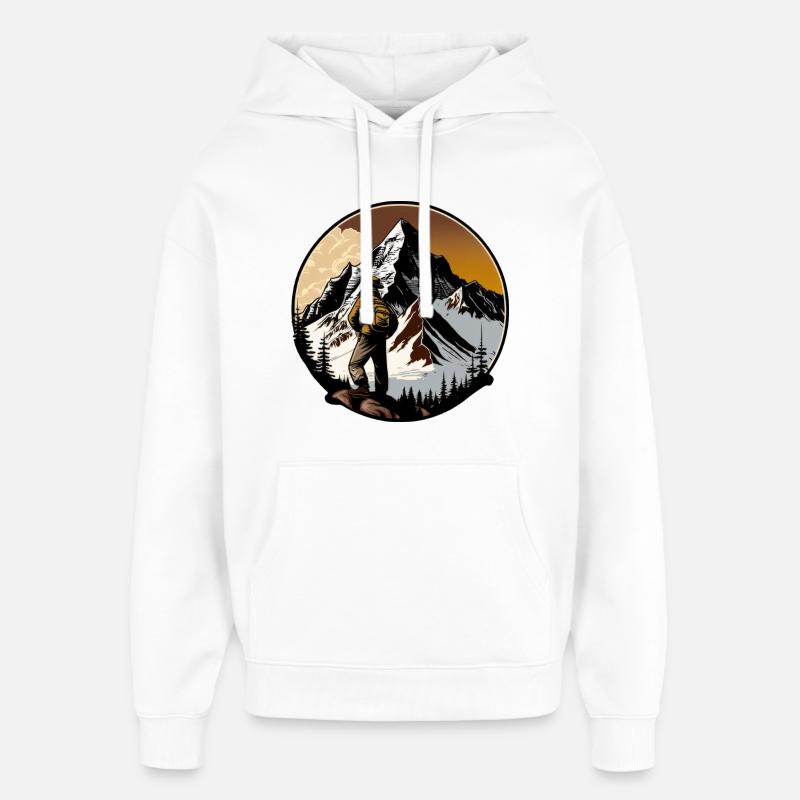 Alpiniste - Sweat à capuche unisexe Stanley/Stella Oversized - blanc