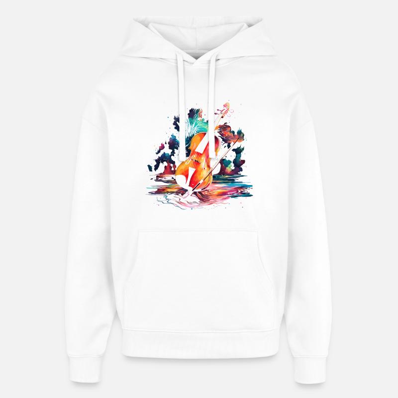 Violon Steamwave - Sweat à capuche unisexe Stanley/Stella Oversized - blanc
