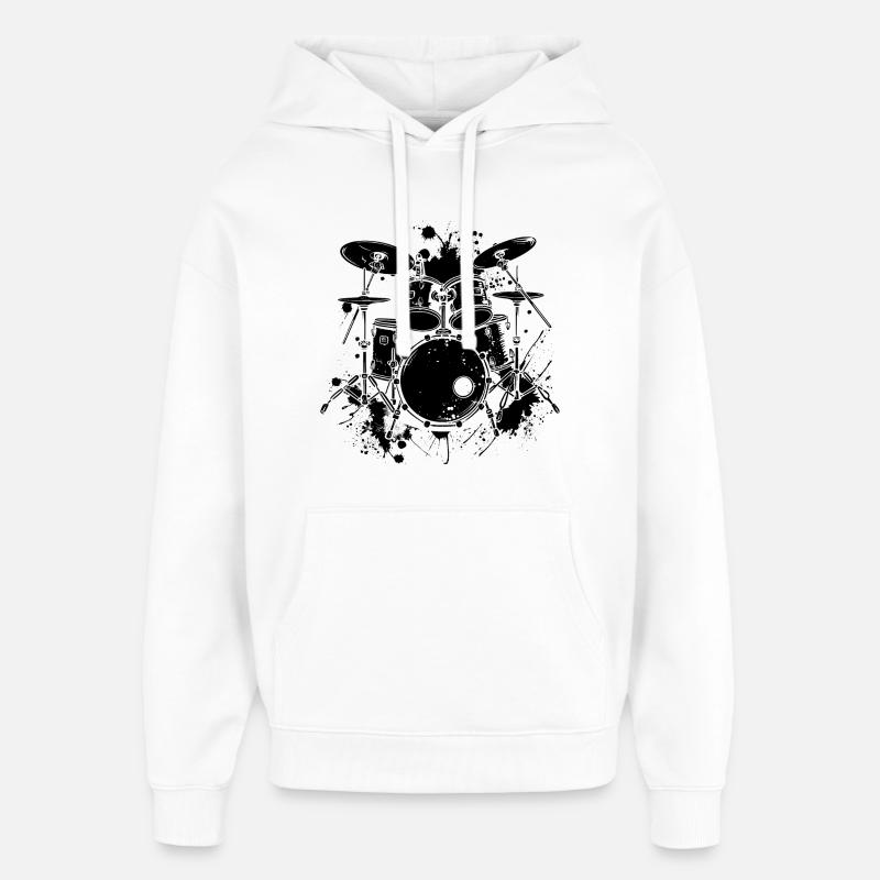 Piège - Sweat à capuche unisexe Stanley/Stella Oversized - blanc