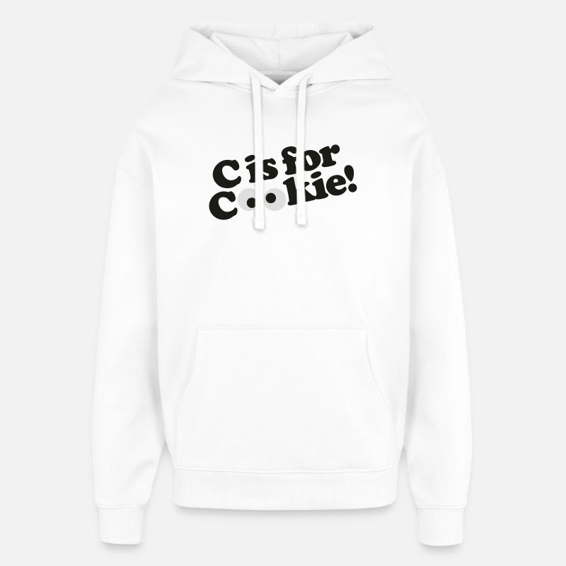 C is for Cookie - Oversized Unisex Hoodie von Stanley/Stella - Weiß