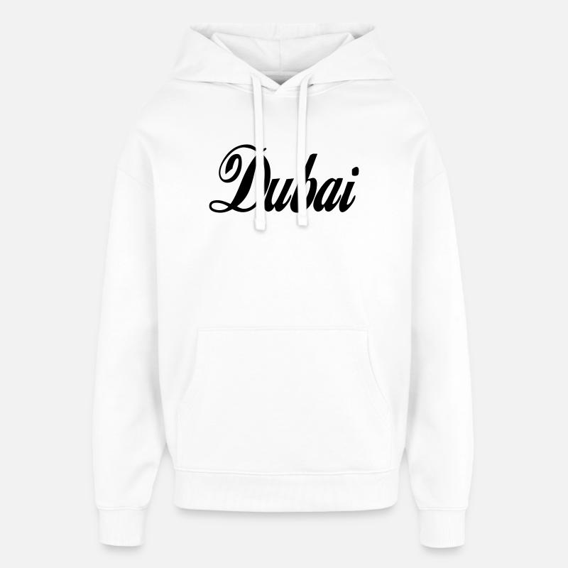Dubai - couleur personnalisable - Sweat à capuche unisexe Stanley/Stella Oversized - blanc