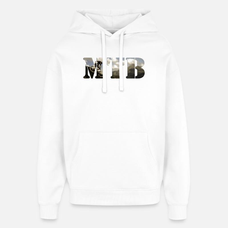 mtb - Sweat à capuche unisexe Stanley/Stella Oversized - blanc