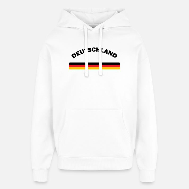 Deutschland - Sweat à capuche unisexe Stanley/Stella Oversized - blanc