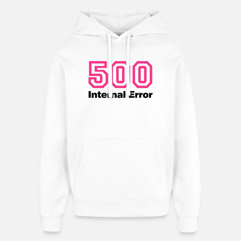 Error 500 Internal Error - Oversized Unisex Hoodie von Stanley/Stella - Weiß
