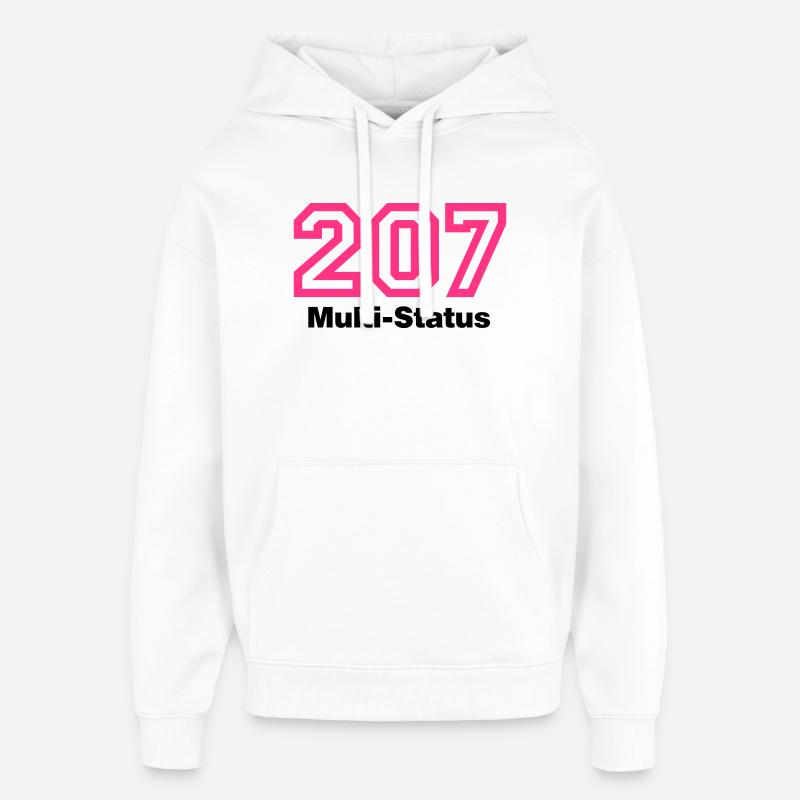Error 207 | Fehler | Errormessage - Oversized Unisex Hoodie by Stanley/Stella - white