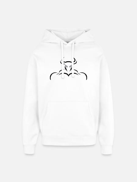 Alpha-Taurus - Oversized Unisex Hoodie von Stanley/Stella - Weiß