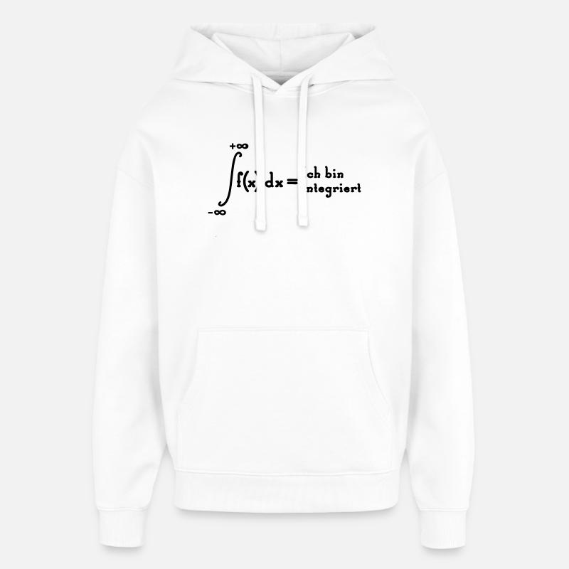 Je intégrée - Sweat à capuche unisexe Stanley/Stella Oversized - blanc