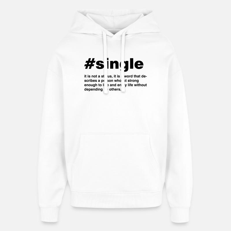 Simple est pas un statut - Sweat à capuche unisexe Stanley/Stella Oversized - blanc